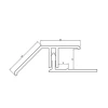 3M 2 Part Fortex Cladding External 135 Deg Corner Trim Sage Green