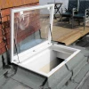 900x750mm Access Dome, Polycarbonate Clear, Double Glazed, Vented Kerb,