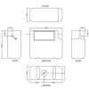 WC Concealed Cistern With Dual Button Flush