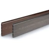 1.8M x 1.8M (6ft x 6ft) Composite Fence Panel Kit For Concrete Post Brown