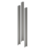 1.86M Aluminium Fence Post With Trim and Cap Grey