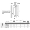 2 Column 600mm x 828mm 18 Sections  Laser Klassic