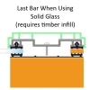 3M Vale Frame Supported Glazing Bar White